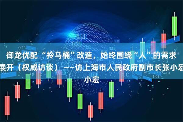御龙优配 “拎马桶”改造，始终围绕“人”的需求展开（权威访谈） ——访上海市人民政府副市长张小宏